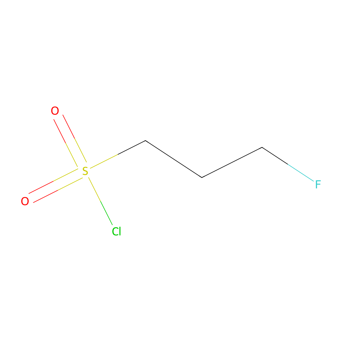 3-Fluoropropane-1-sulfonyl chloride molecular structure, CAS 461-28-9
