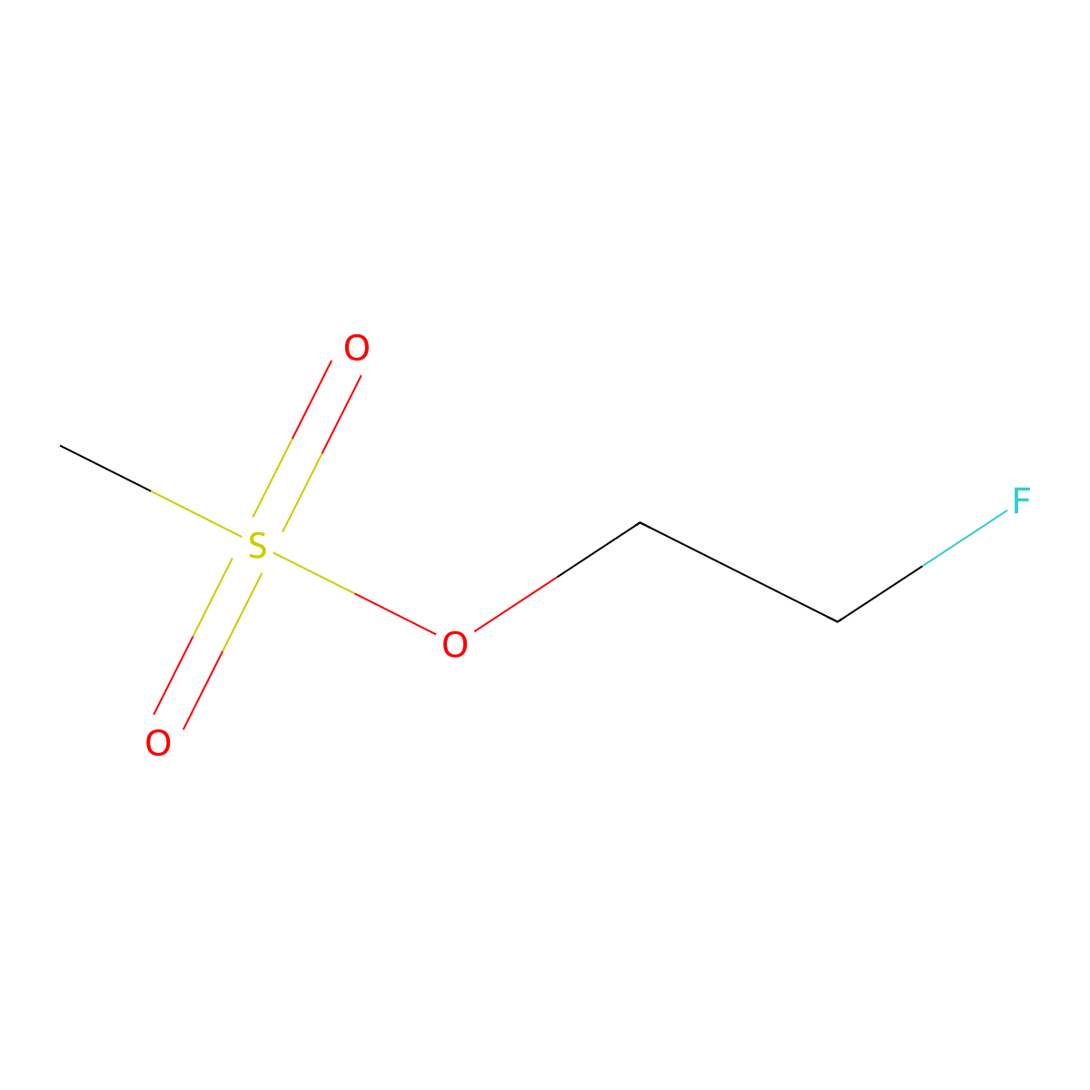 2-Fluoroethyl methanesulfonate molecular structure, CAS 461-31-4