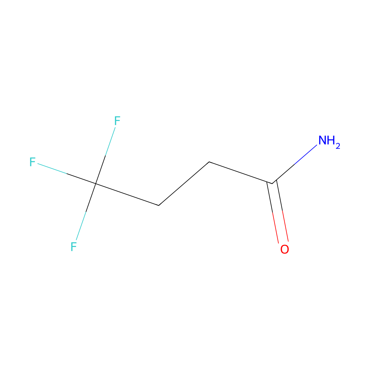 4,4,4-Trifluorobutanamide molecular structure, CAS 461-34-7