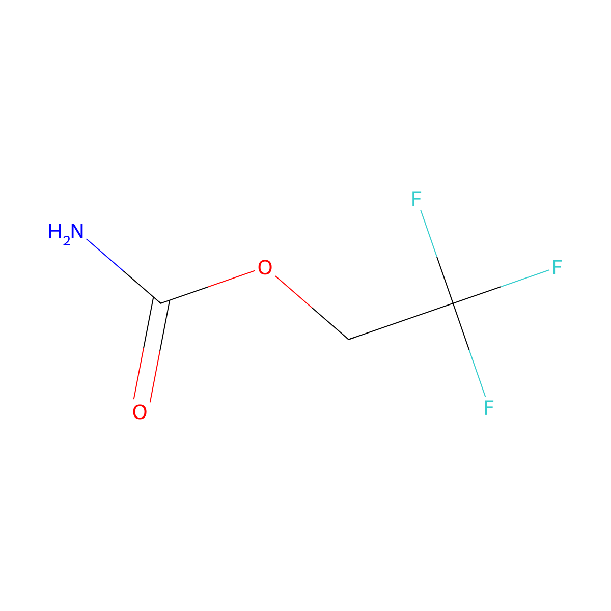 2,2,2-Trifluoroethyl carbamate molecular structure, CAS 461-37-0