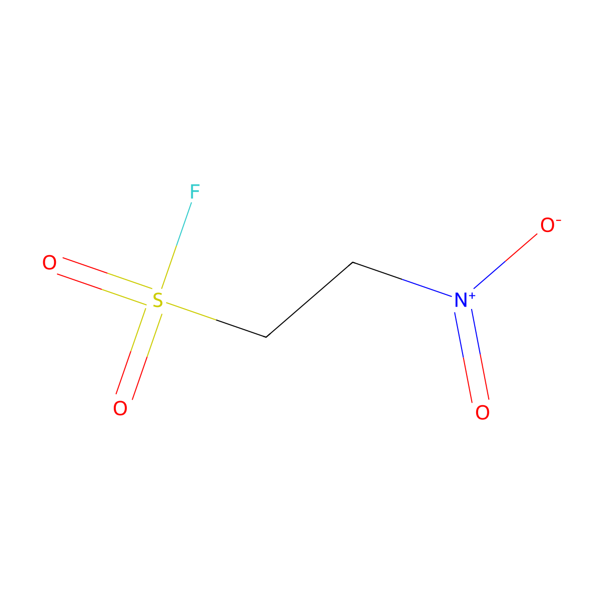 2-Nitroethane-1-sulfonyl fluoride molecular structure, CAS 461-39-2
