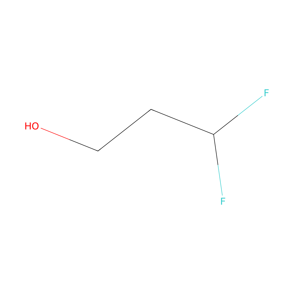 3,3-Difluoropropan-1-ol molecular structure, CAS 461-52-9