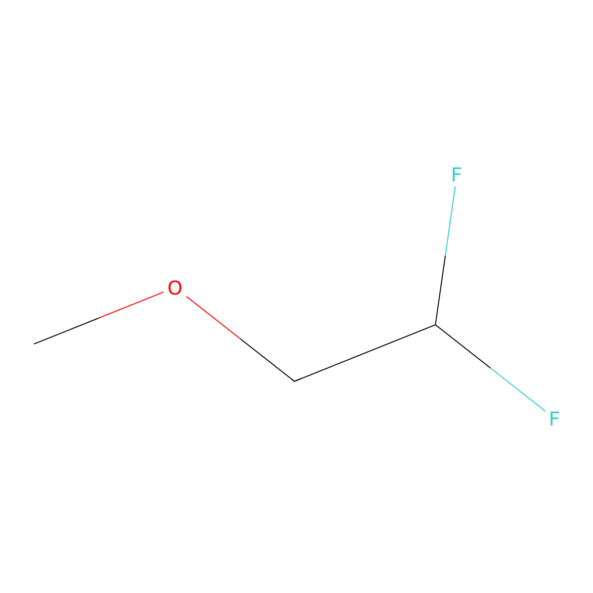 1,1-Difluoro-2-methoxyethane molecular structure, CAS 461-57-4