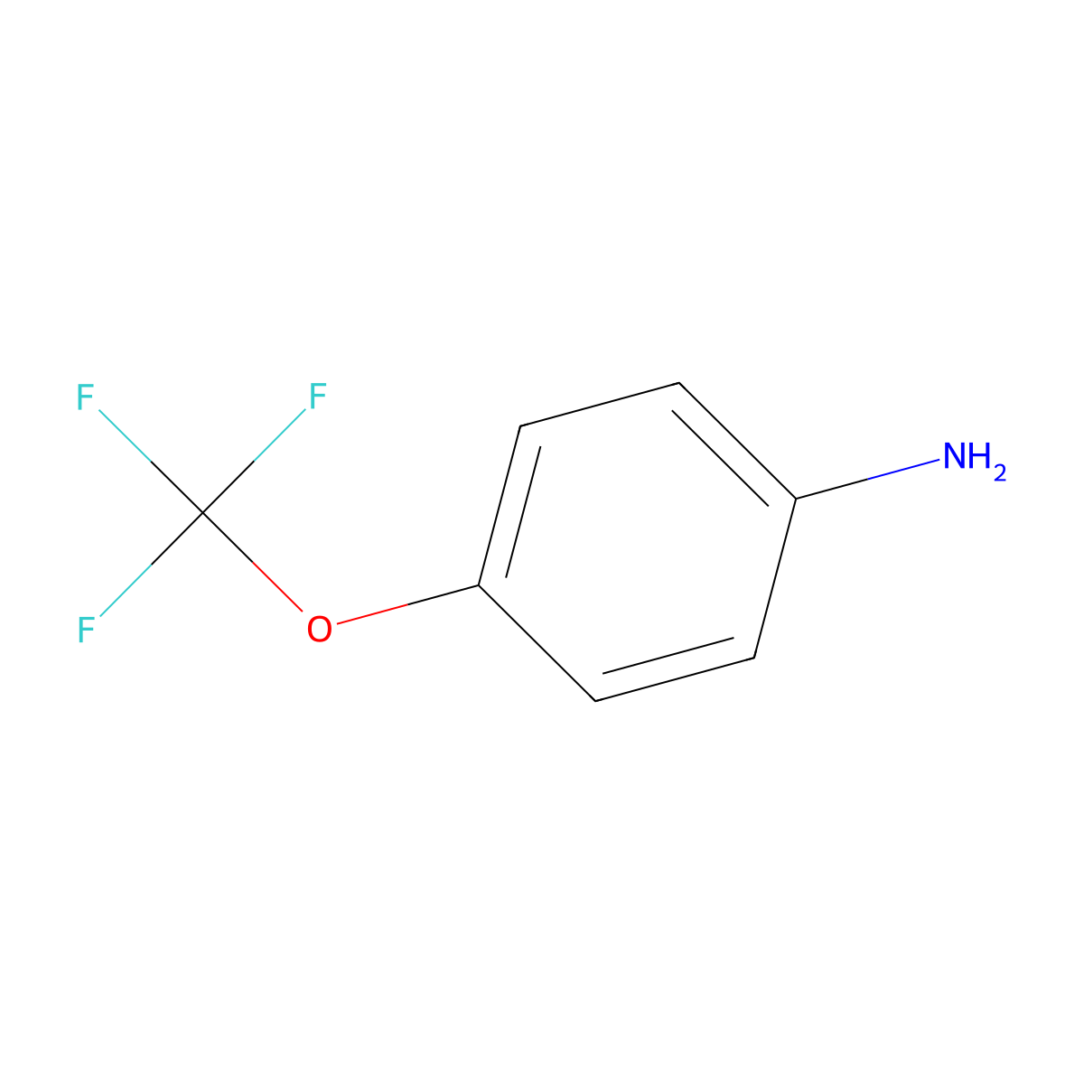 4-(Trifluoromethoxy)aniline molecular structure, CAS 461-82-5