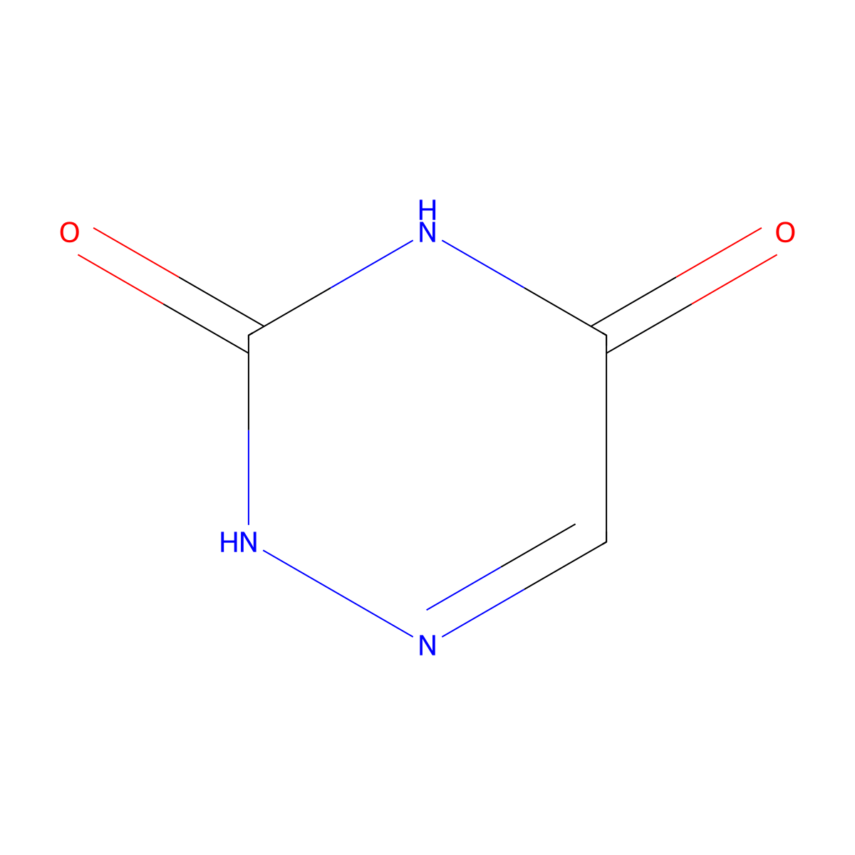 1,2,4-Triazine-3,5(2H,4H)-dione molecular structure, CAS 461-89-2