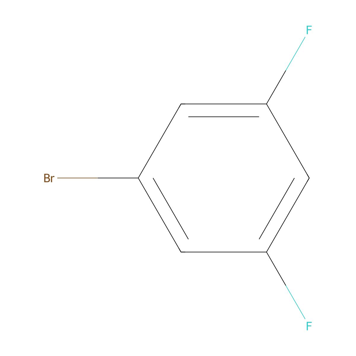 1-Bromo-3,5-difluorobenzene molecular structure, CAS 461-96-1