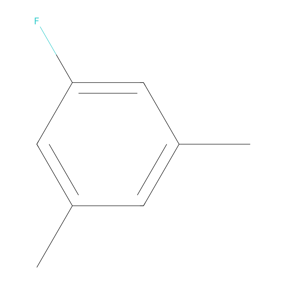 1-Fluoro-3,5-dimethyl-benzene molecular structure, CAS 461-97-2