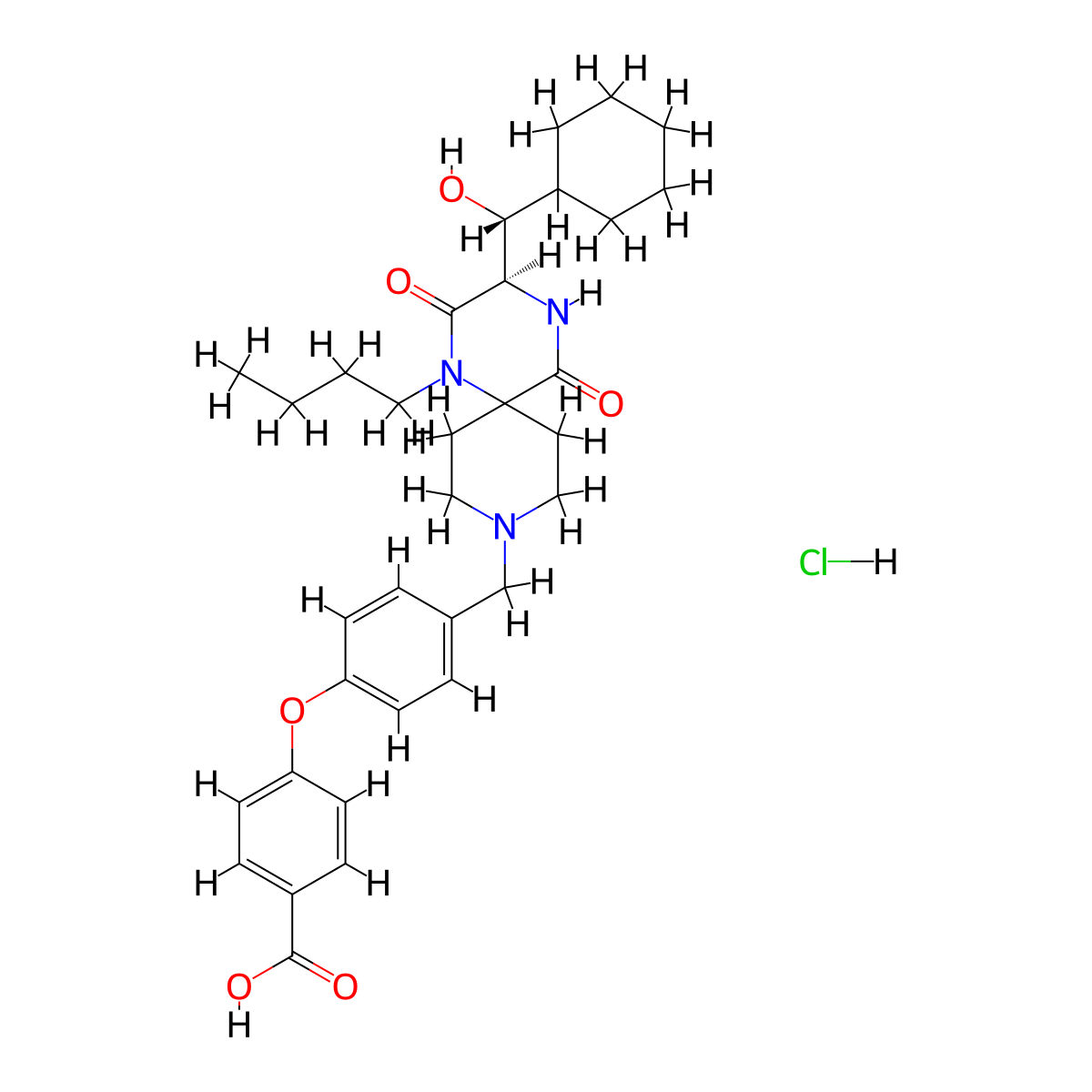 Aplaviroc Hydrochloride molecular structure, CAS 461023-63-2