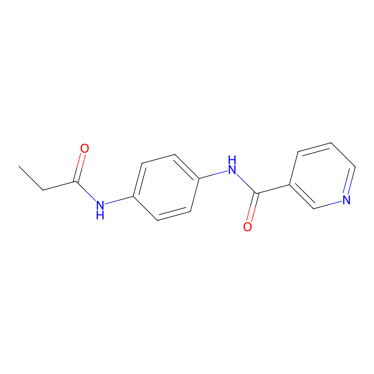 N-[4-(propanoylamino)phenyl]pyridine-3-carboxamide molecular structure, CAS 461028-05-7