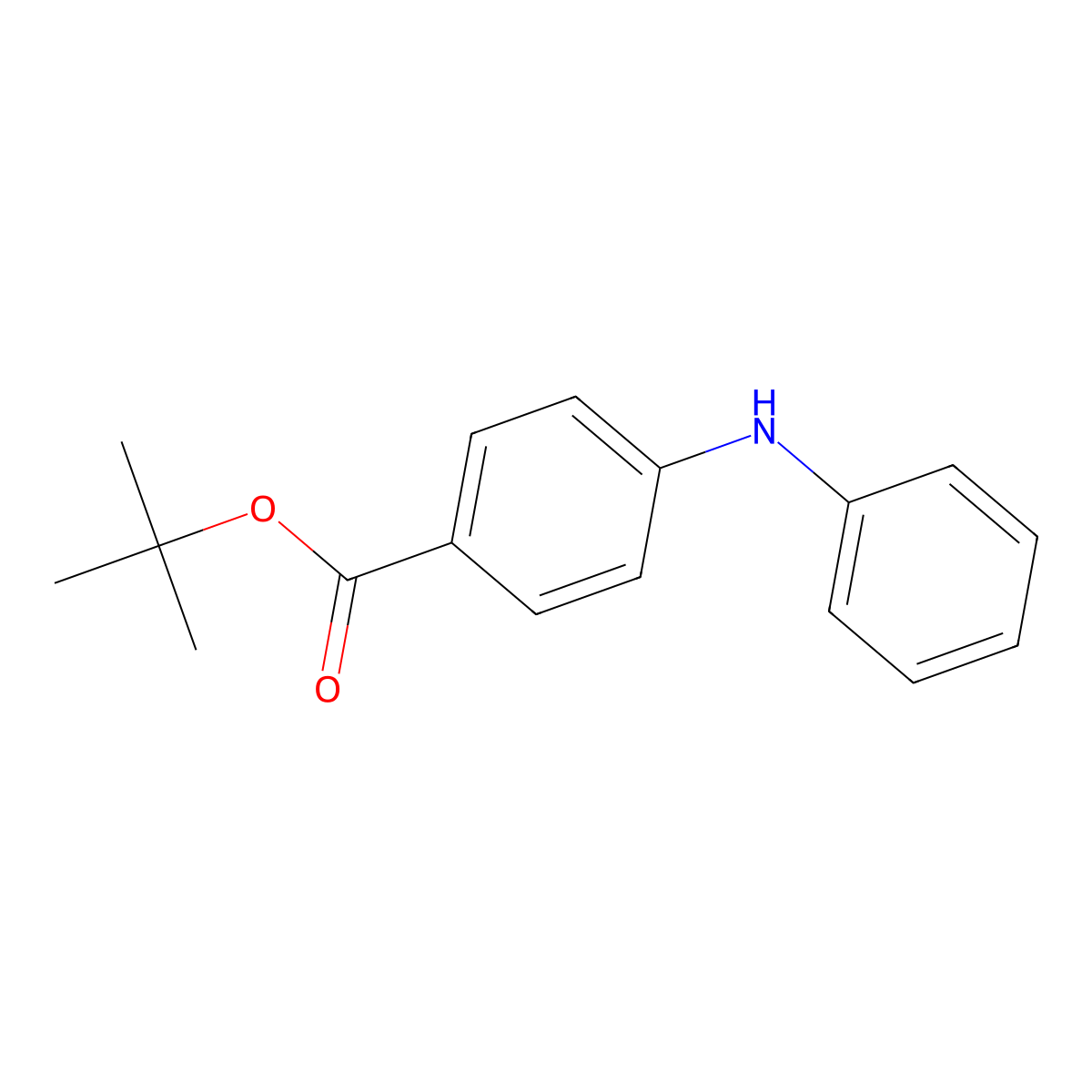 Tert-butyl 4-(phenylamino)benzoate molecular structure, CAS 461031-57-2