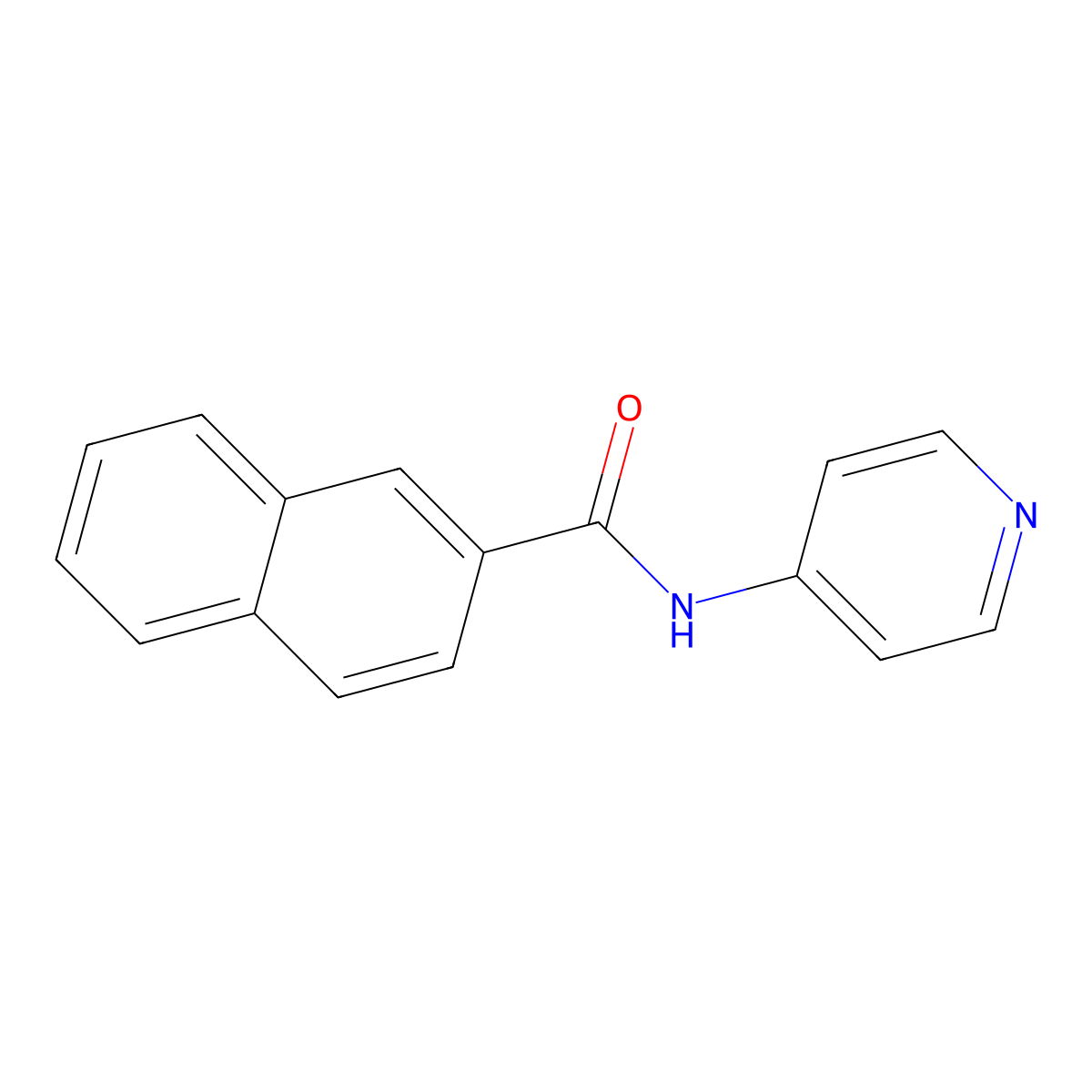 N-pyridin-4-ylnaphthalene-2-carboxamide molecular structure, CAS 461039-02-1