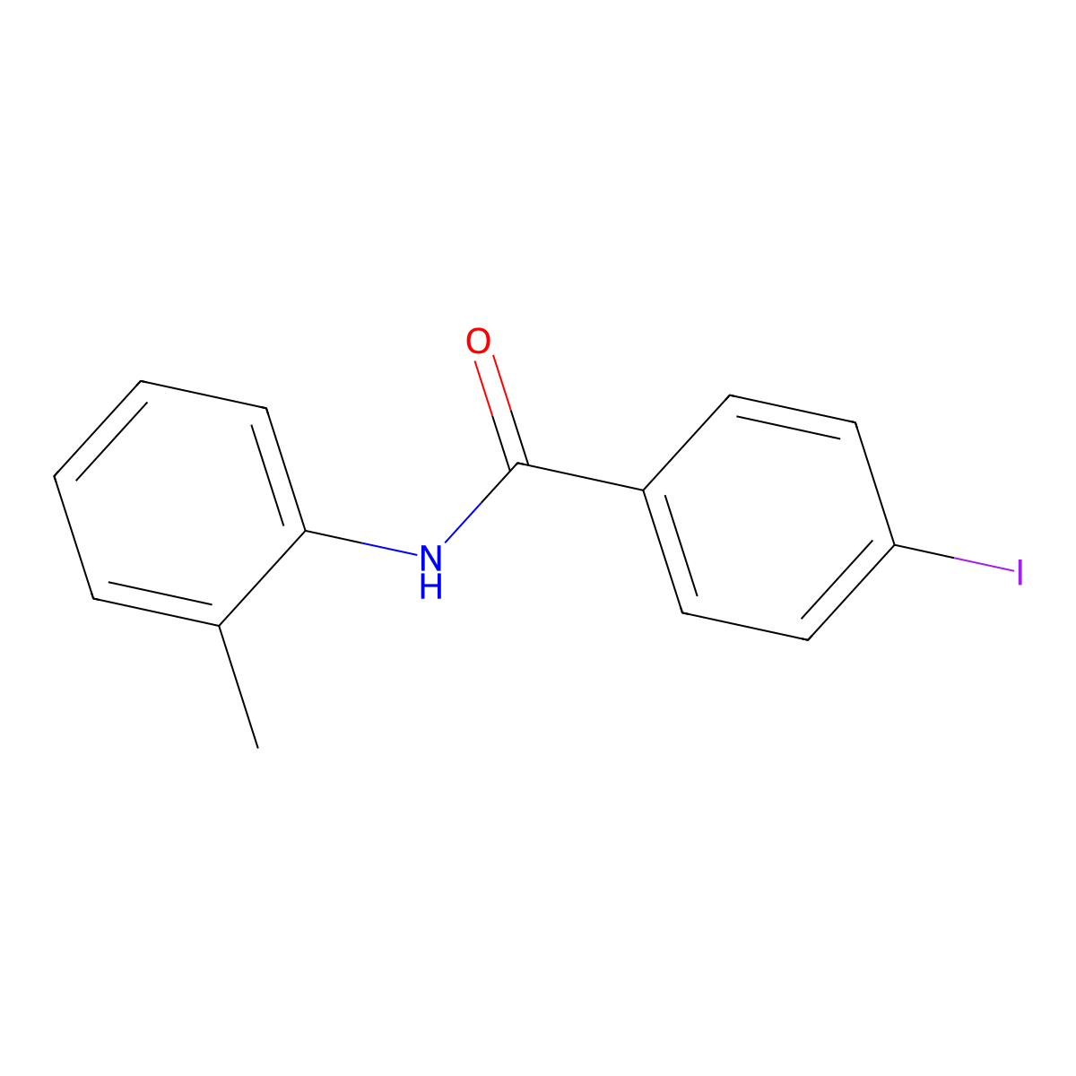 4-Iodo-N-(o-tolyl)benzamide molecular structure, CAS 461040-30-2