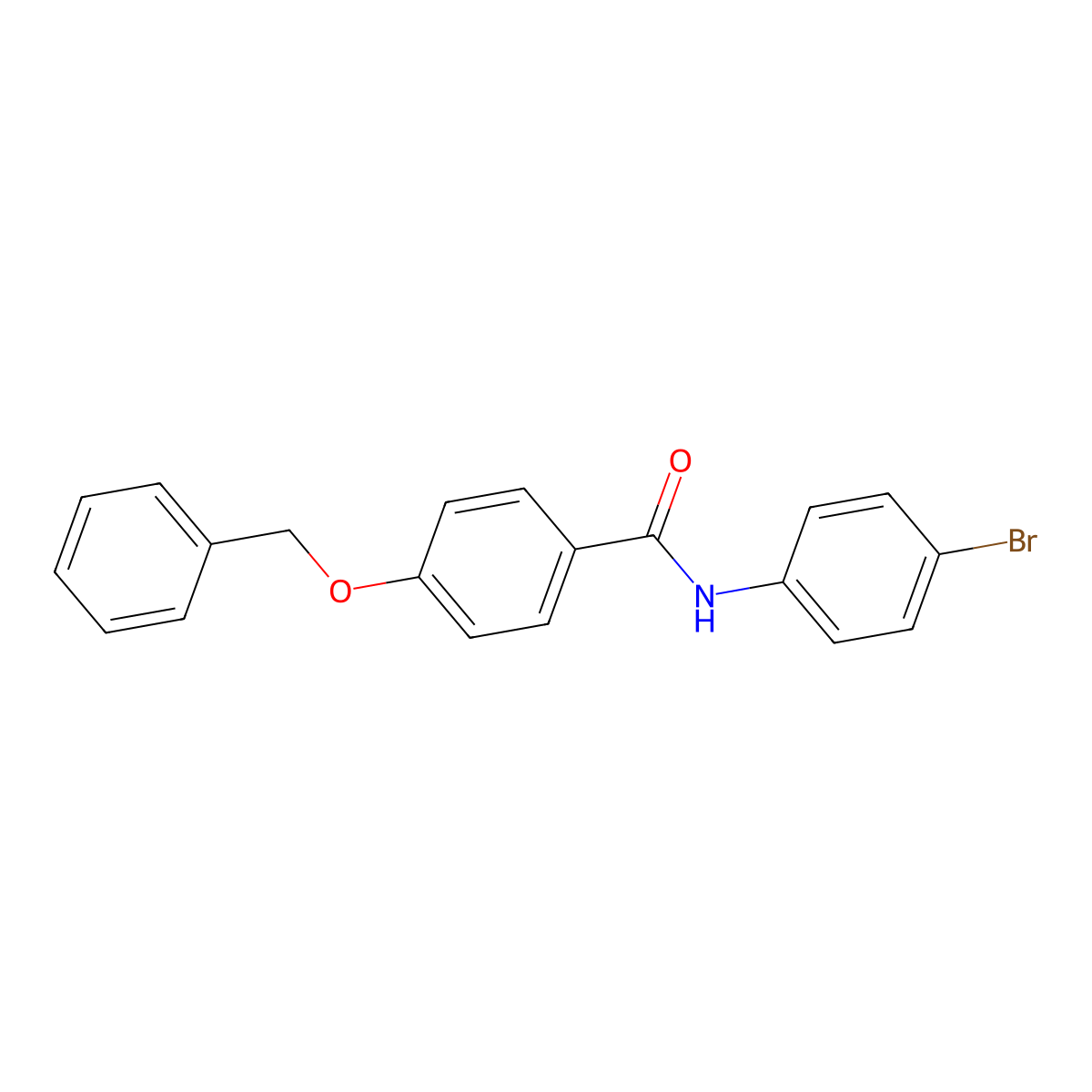 4-(benzyloxy)-N-(4-bromophenyl)benzamide molecular structure, CAS 461041-65-6