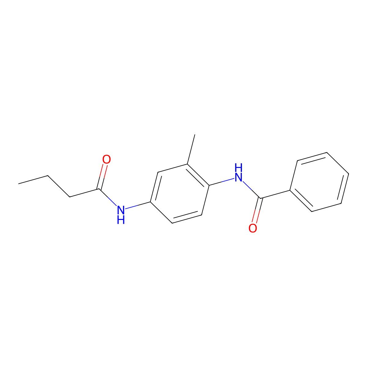 N-[4-(butanoylamino)-2-methylphenyl]benzamide molecular structure, CAS 461041-66-7