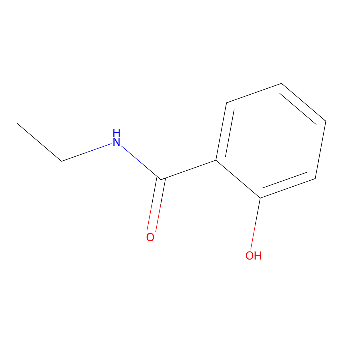 N-Ethyl-2-hydroxybenzamide molecular structure, CAS 4611-42-1
