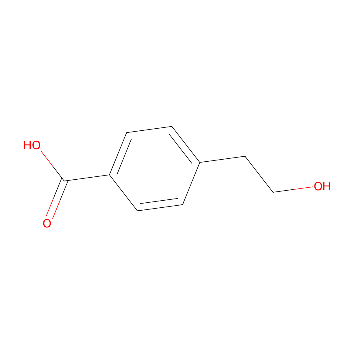 4-(2-Hydroxyethyl)benzoic acid molecular structure, CAS 46112-46-3