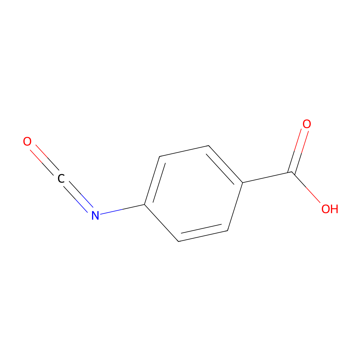 4-Isocyanatobenzoic acid molecular structure, CAS 46112-47-4
