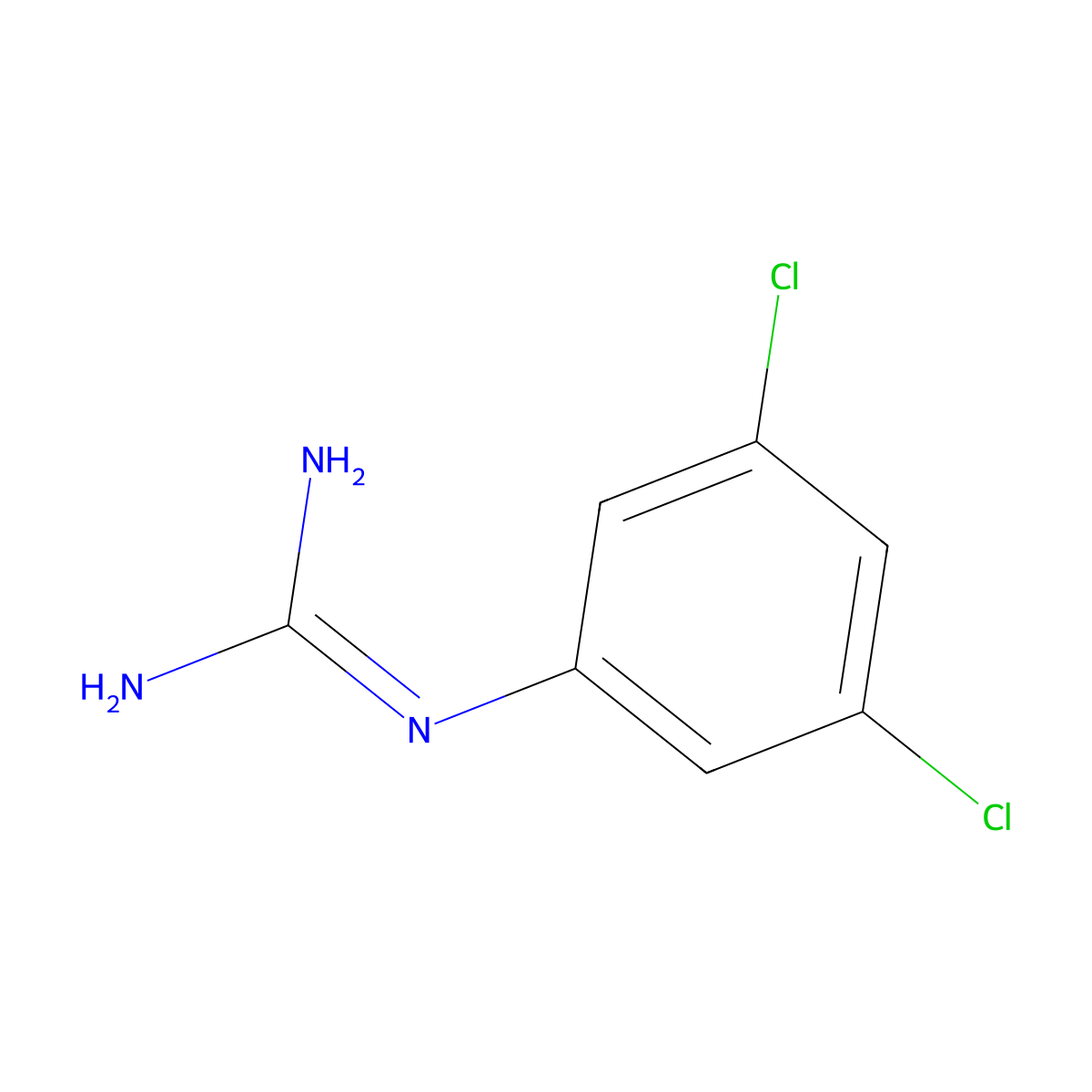 1-(3,5-Dichlorophenyl)guanidine molecular structure, CAS 46113-33-1