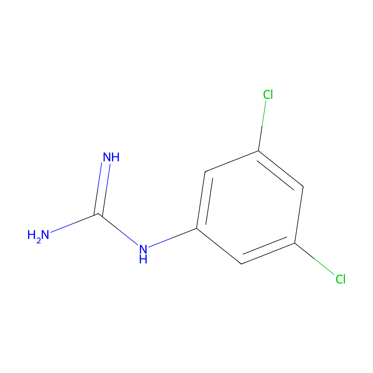 1-(3,5-Dichlorophenyl)guanidine molecular structure, CAS 46113-33-1