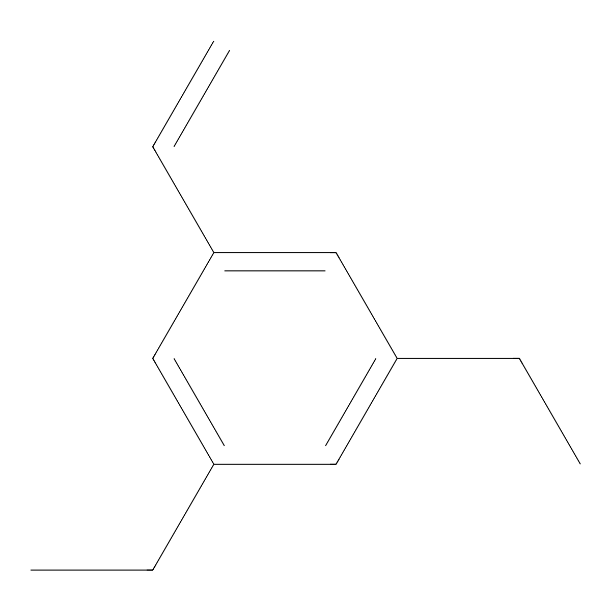 1-Ethenyl-3,5-diethylbenzene molecular structure, CAS 46117-55-9
