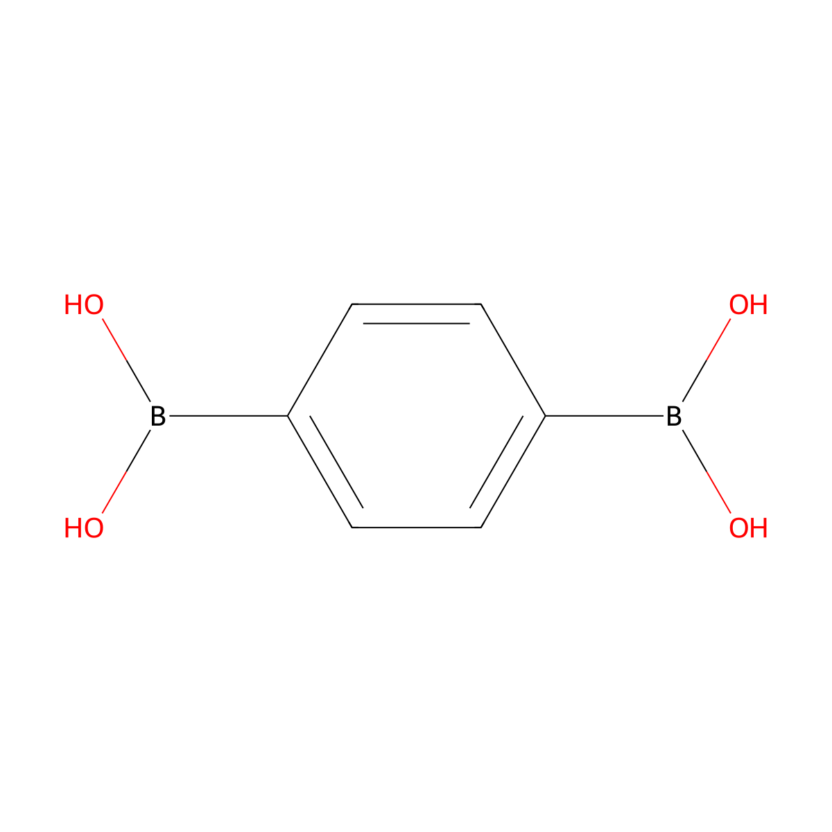 1,4-Benzenediboronic acid molecular structure, CAS 4612-26-4