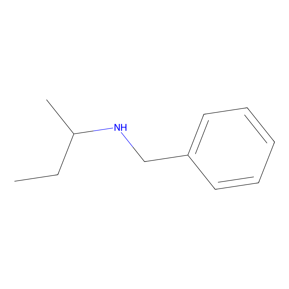 N-Benzyl-2-butanamine molecular structure, CAS 46120-25-6