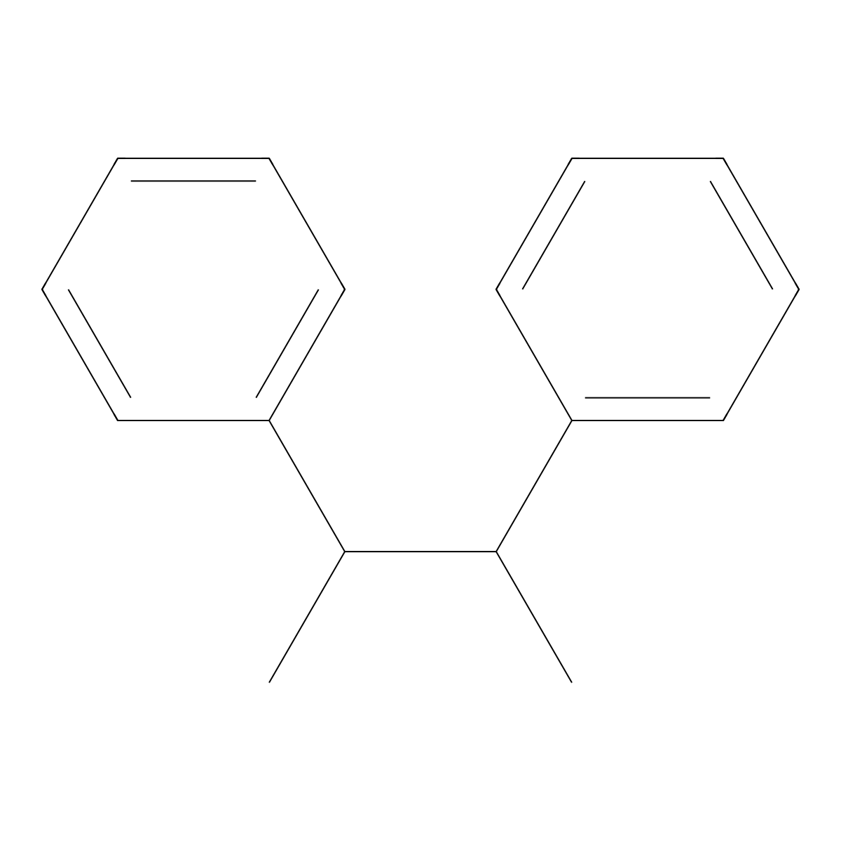 meso-2,3-Diphenylbutane molecular structure, CAS 4613-11-0