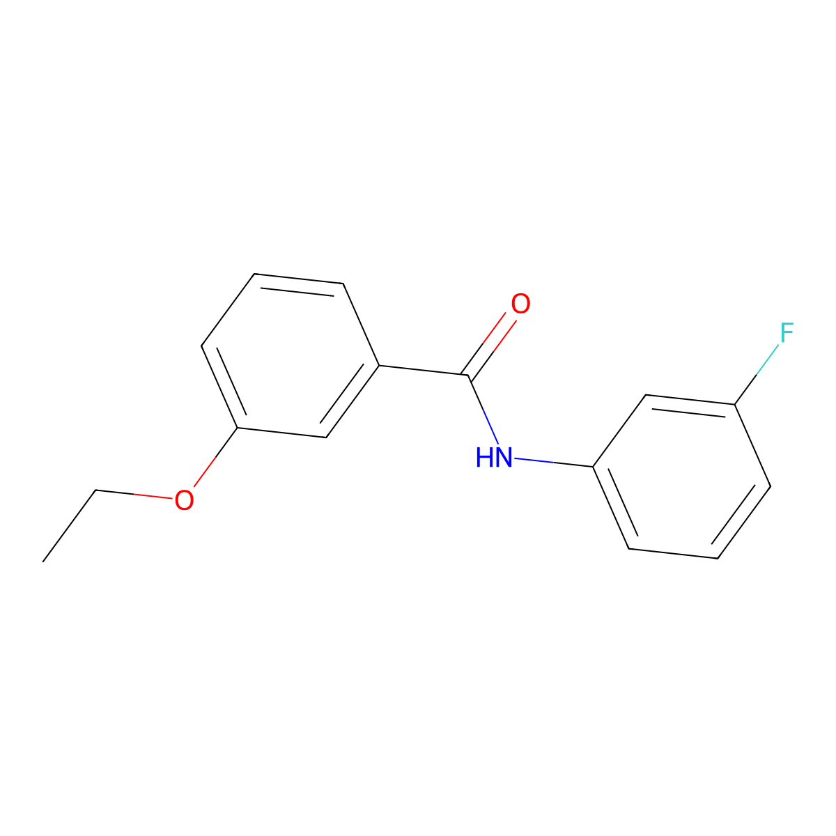 3-ethoxy-N-(3-fluorophenyl)benzamide molecular structure, CAS 461399-49-5