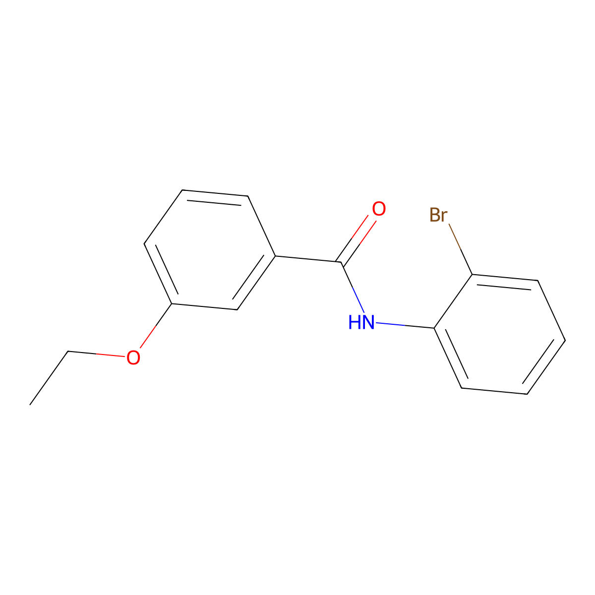 N-(2-bromophenyl)-3-ethoxybenzamide molecular structure, CAS 461414-29-9