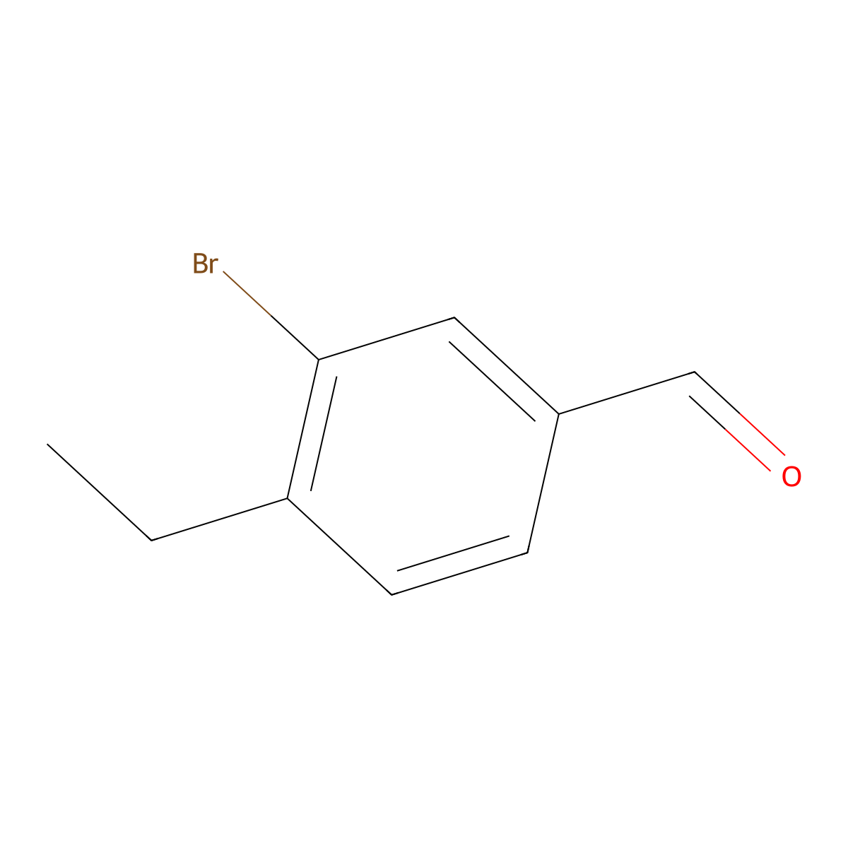 3-Bromo-4-ethylbenzaldehyde molecular structure, CAS 461425-63-8