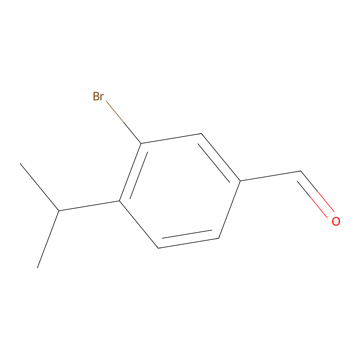 3-Bromo-4-isopropylbenzaldehyde molecular structure, CAS 461425-83-2