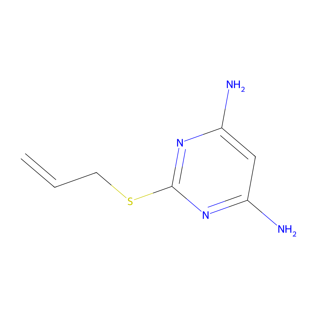 2-(Allylthio)pyrimidine-4,6-diamine molecular structure, CAS 461430-13-7