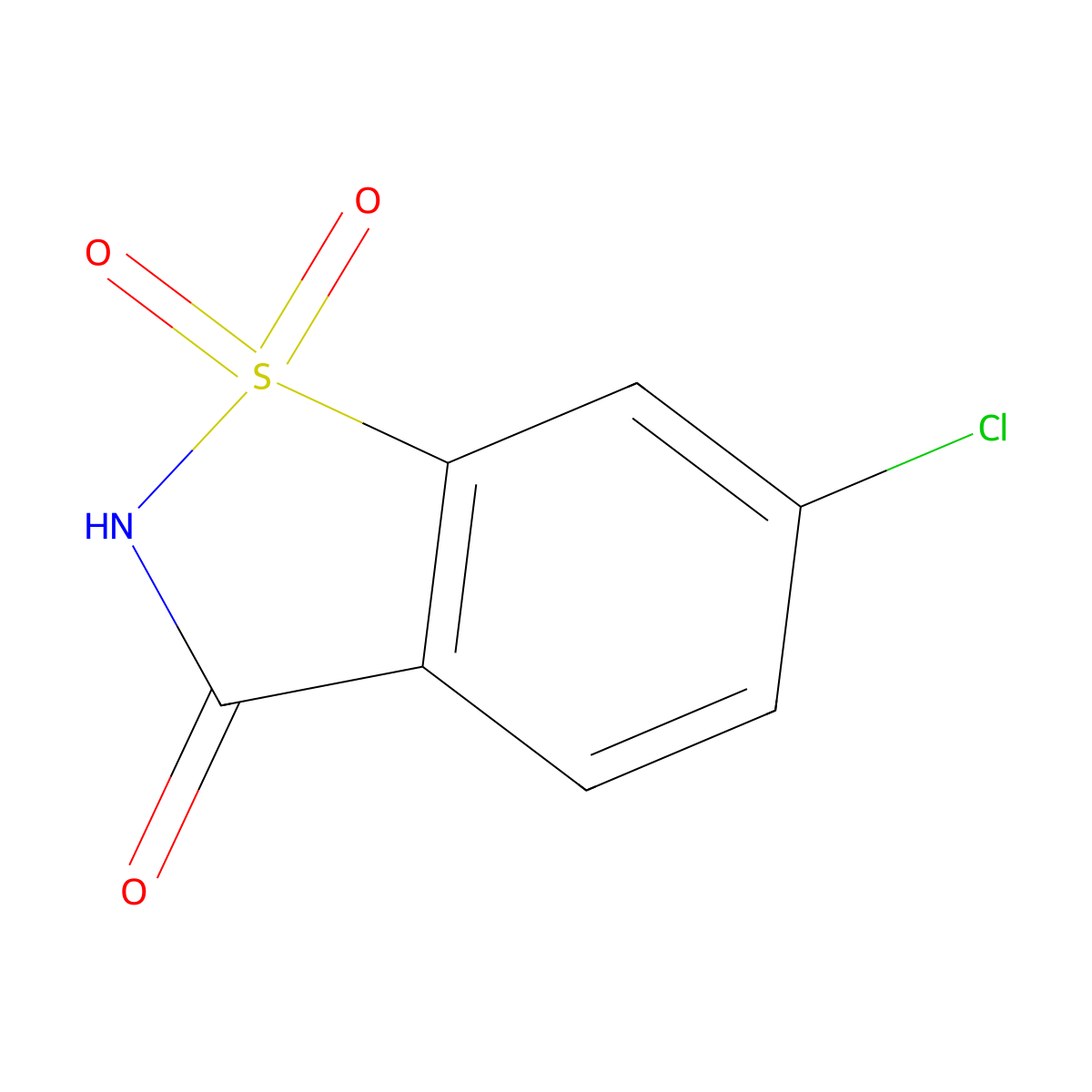 6-Chlorosaccharin molecular structure, CAS 46149-10-4