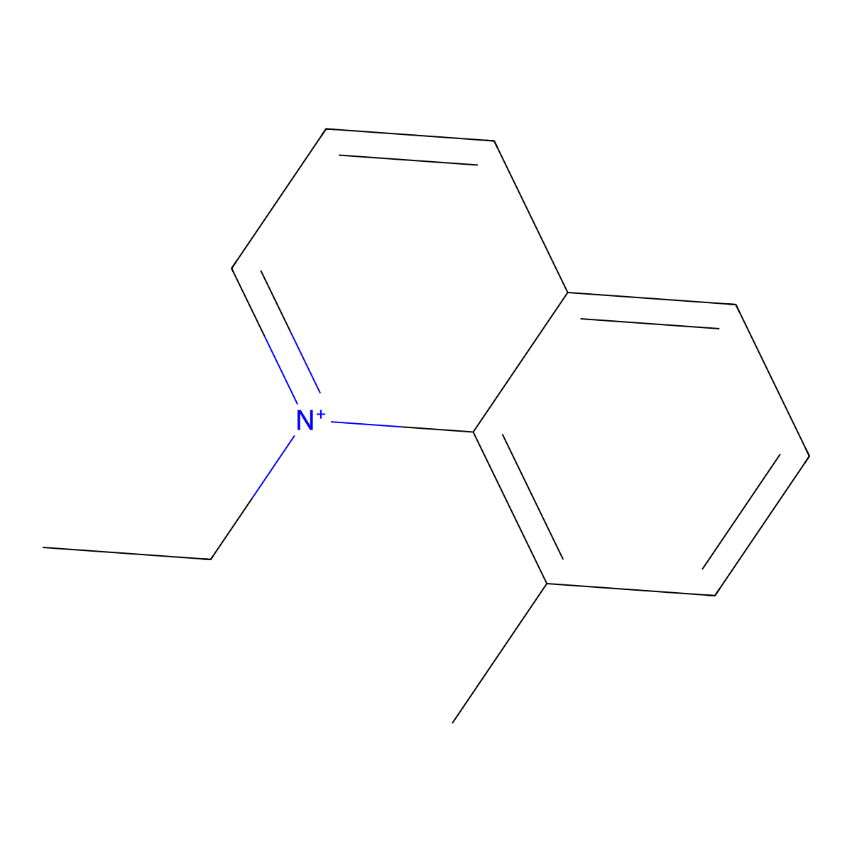 1-Ethyl-8-methylquinolinium molecular structure, CAS 46151-62-6