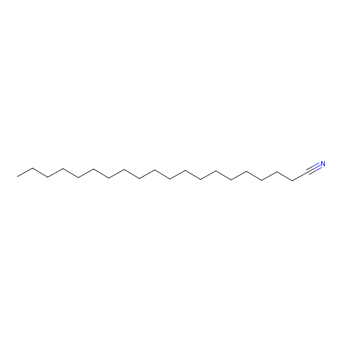 Eicosanenitrile molecular structure, CAS 4616-73-3