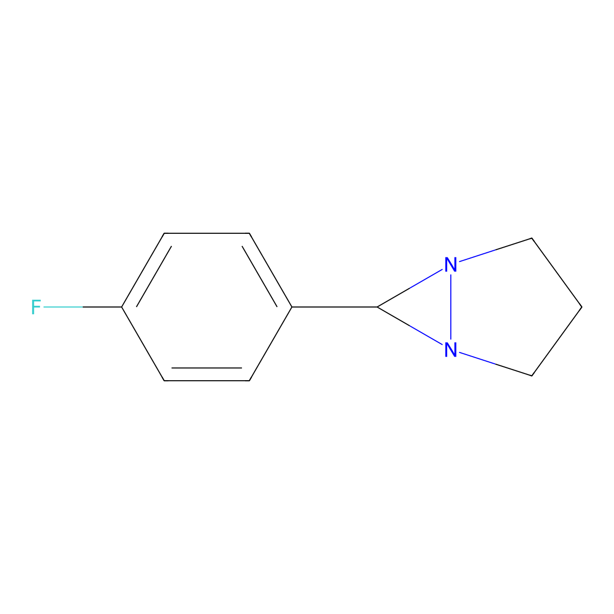 6-(4-Fluorophenyl)-1,5-diazabicyclo[3.1.0]hexane molecular structure, CAS 461652-99-3
