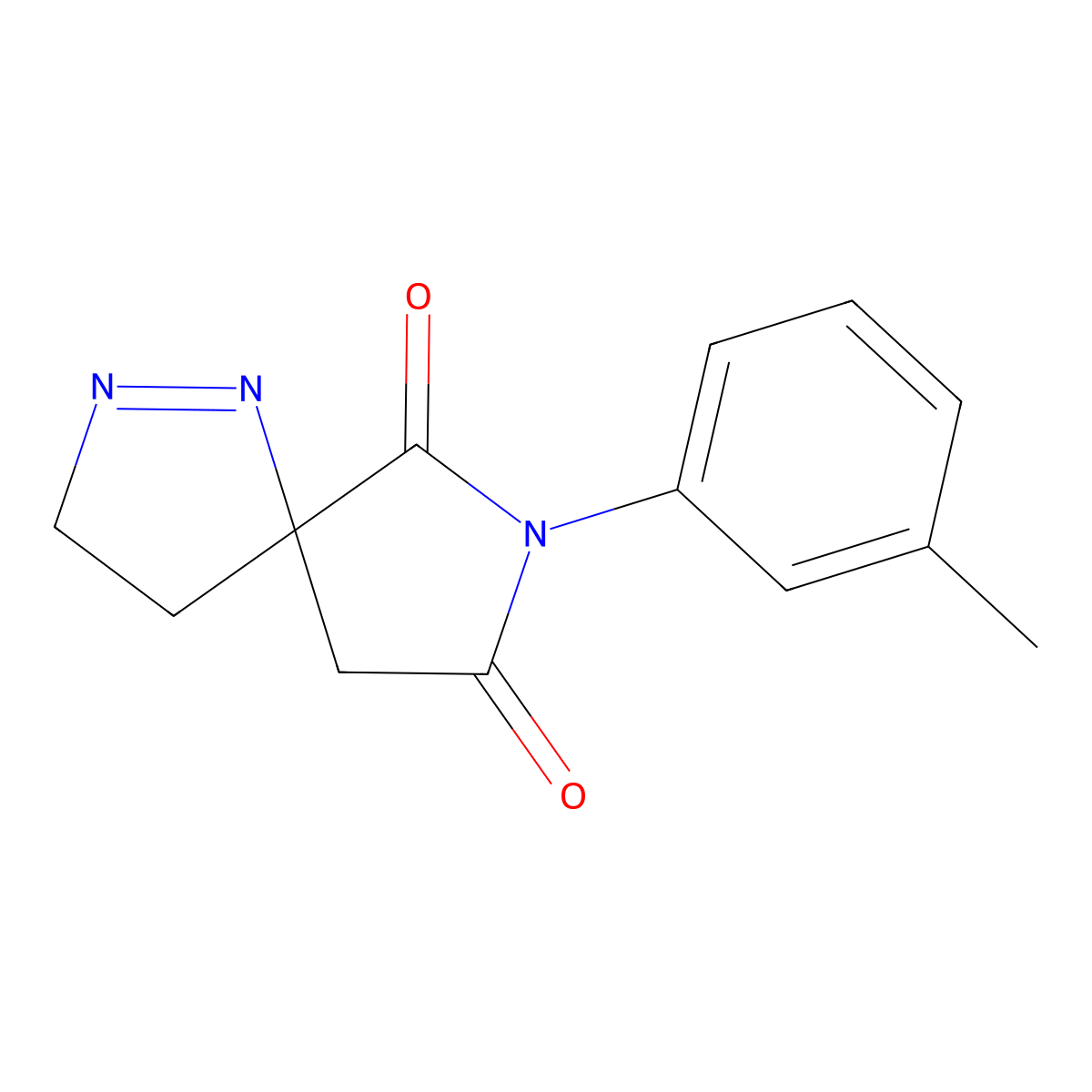 7-(3-Methylphenyl)-1,2,7-triazaspiro[4.4]non-1-ene-6,8-dione molecular structure, CAS 461653-49-6
