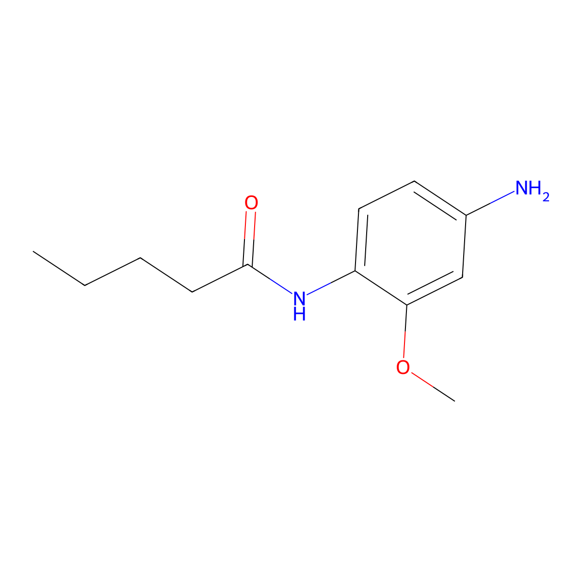 N-(4-amino-2-methoxyphenyl)pentanamide molecular structure, CAS 461656-44-0