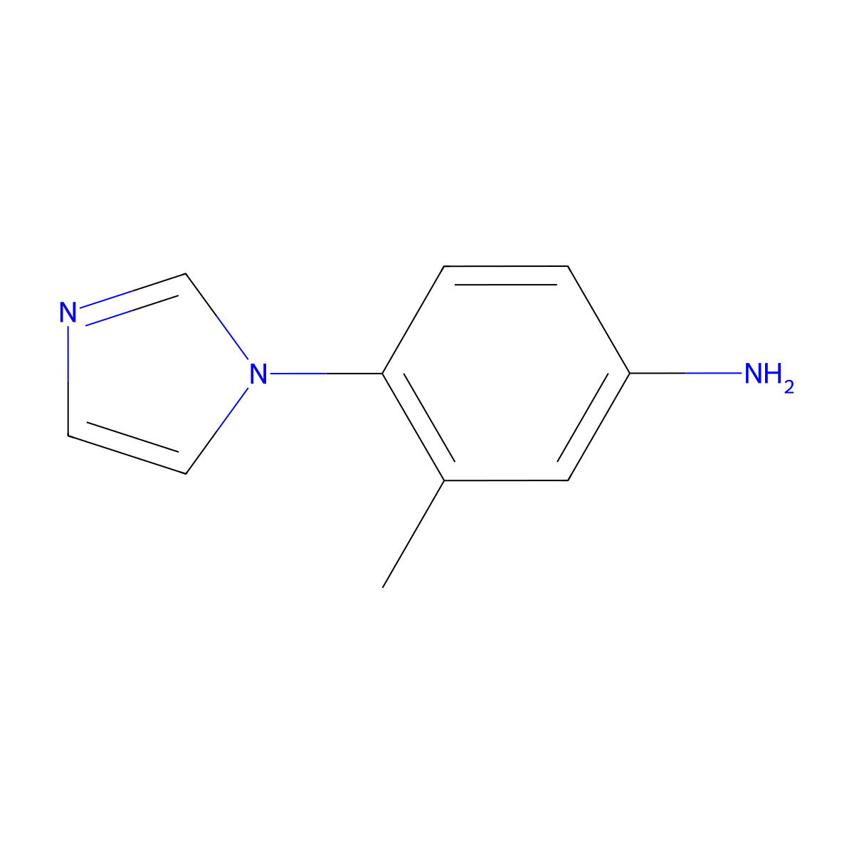 4-(1H-imidazol-1-yl)-3-methylaniline molecular structure, CAS 461664-00-6