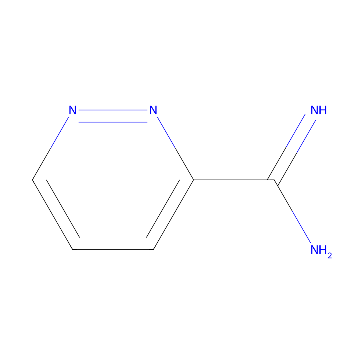 Pyridazine-3-carboximidamide molecular structure, CAS 461678-07-9