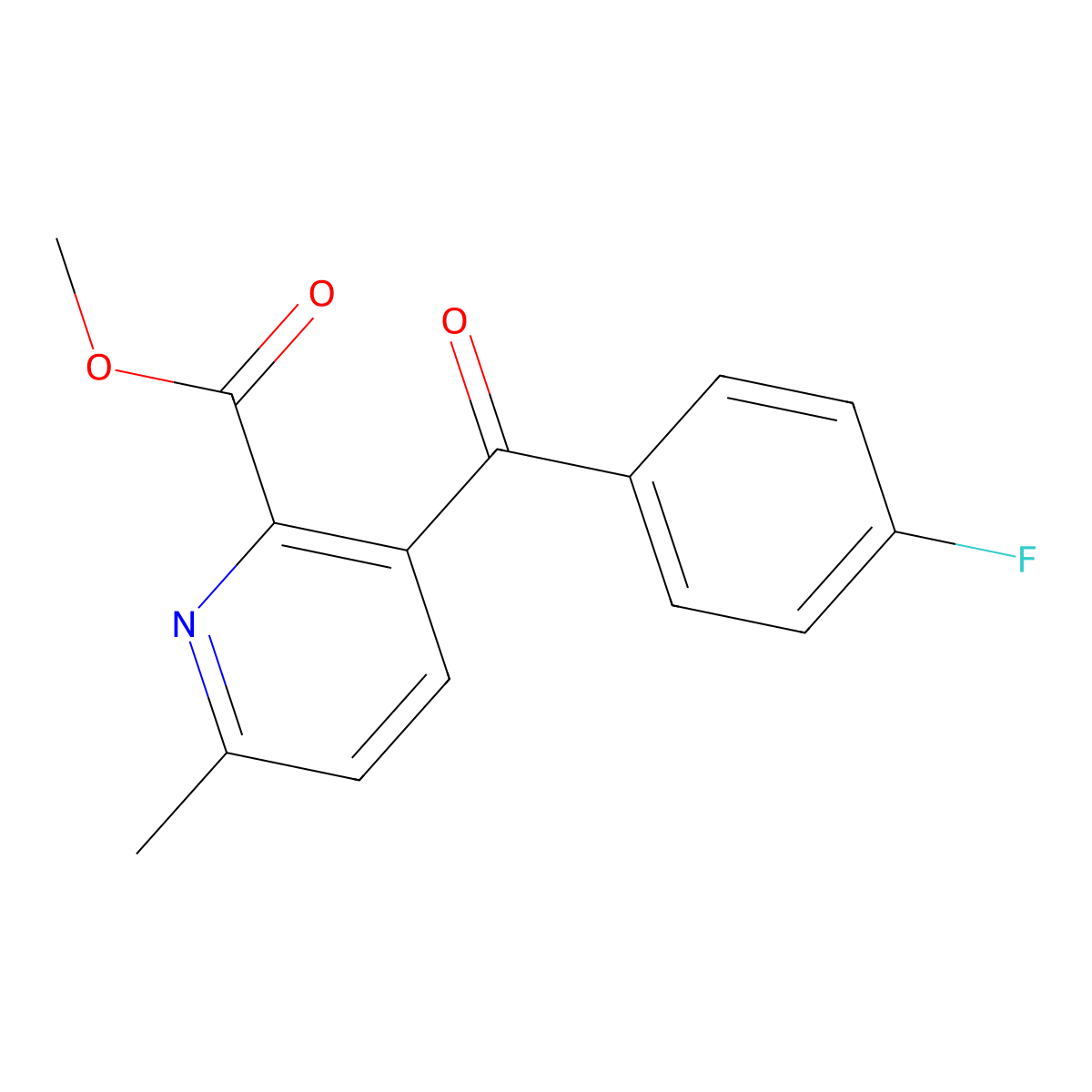 Methyl 3-(4-fluorobenzoyl)-6-methylpicolinate molecular structure, CAS 461681-88-9