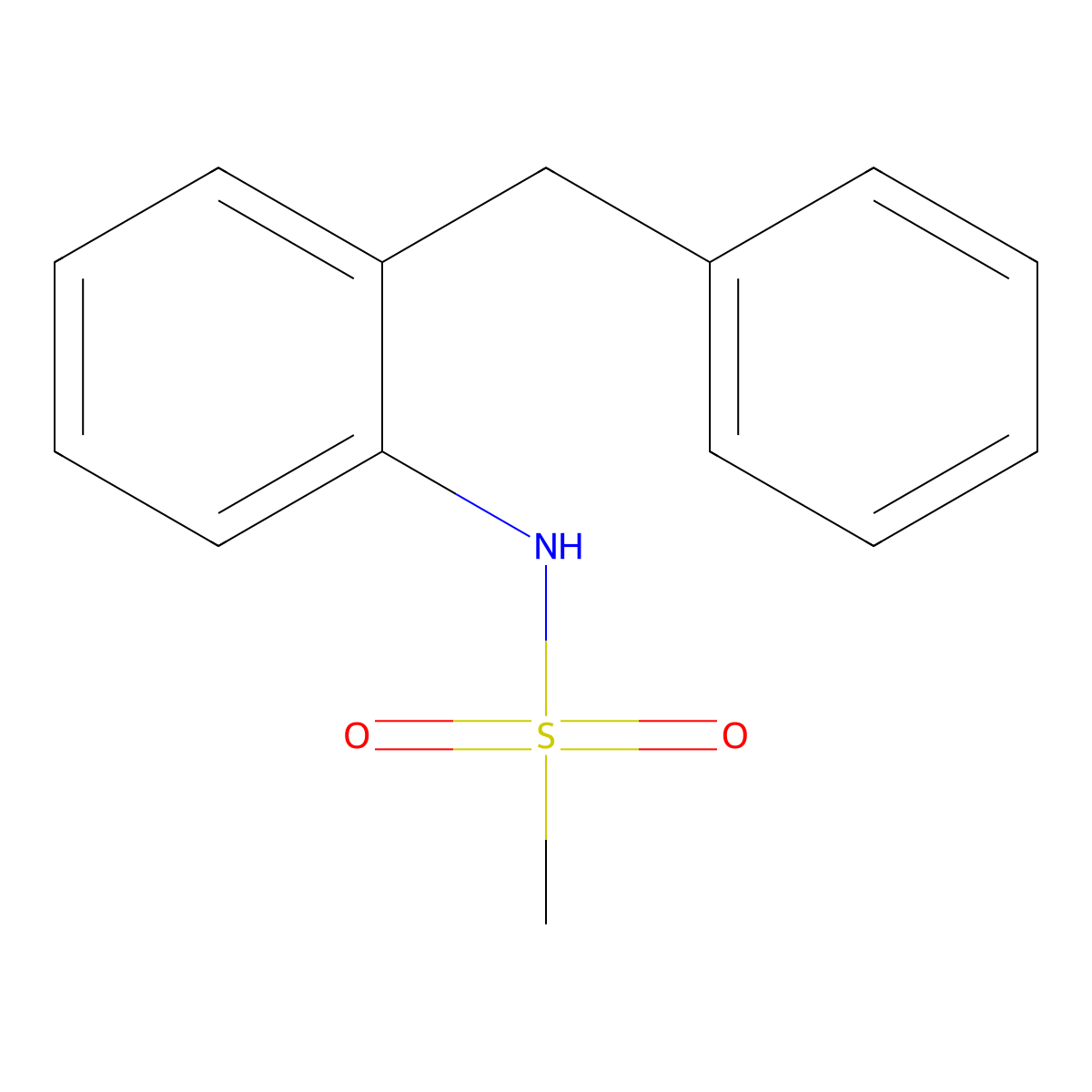 N-(2-benzylphenyl)methanesulfonamide molecular structure, CAS 461694-80-4