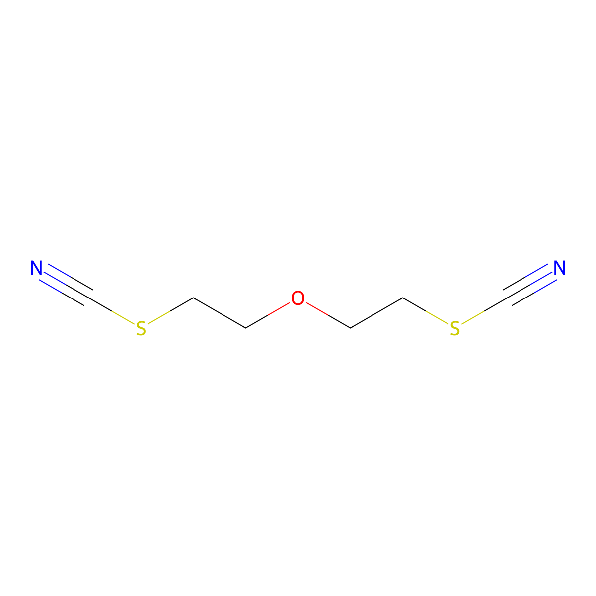 C,C'-(Oxydi-2,1-ethanediyl) dithiocyanate molecular structure, CAS 4617-17-8