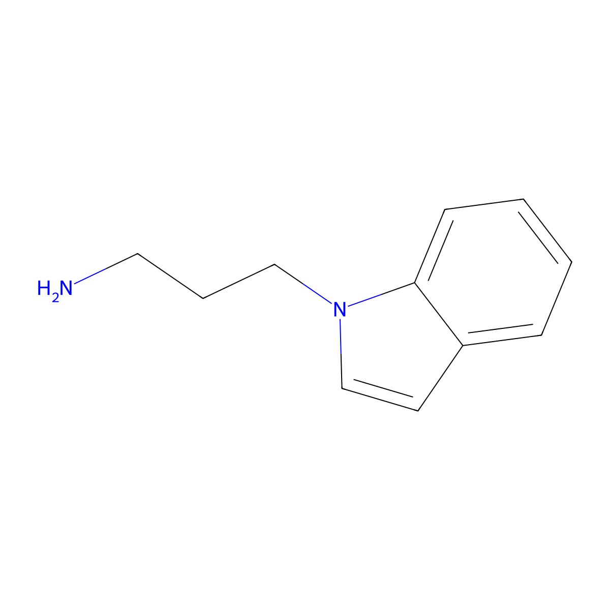 3-(1H-indol-1-yl)propan-1-amine molecular structure, CAS 46170-17-6