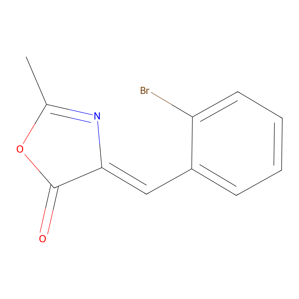 4-[(2-Bromophenyl)methylene]-2-methyl-5(4H)-oxazolone molecular structure, CAS 461706-35-4