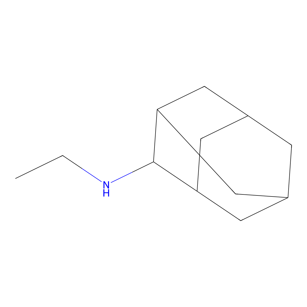 N-ethyladamantan-2-amine molecular structure, CAS 46176-57-2