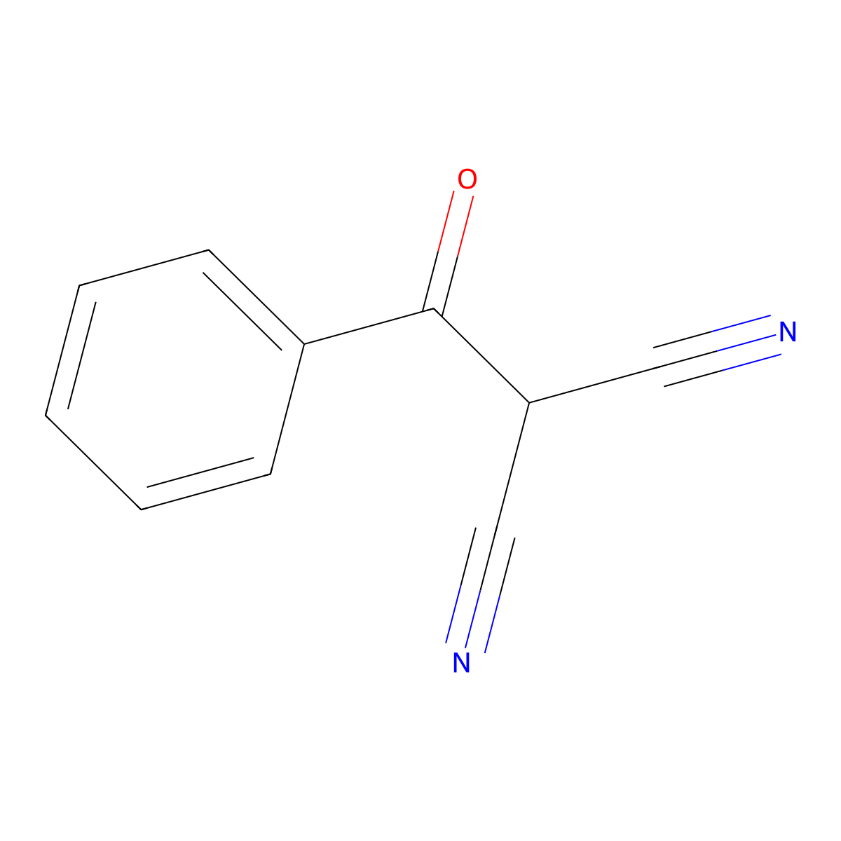 2-Benzoylmalononitrile molecular structure, CAS 46177-21-3