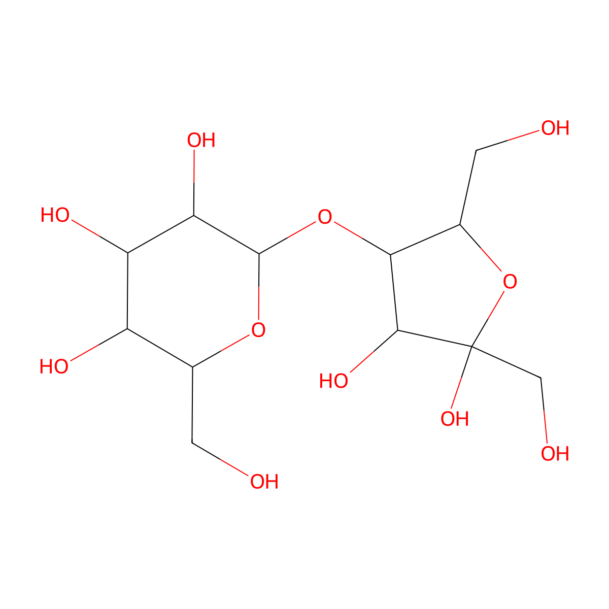 Lactulose molecular structure, CAS 4618-18-2