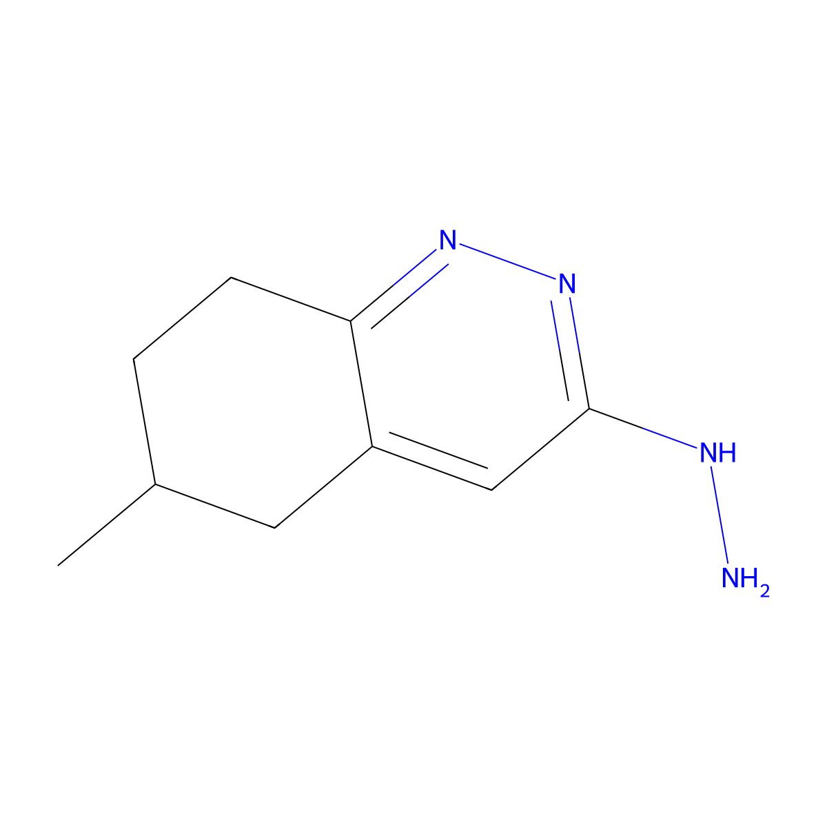 3-Hydrazinyl-6-methyl-5,6,7,8-tetrahydrocinnoline molecular structure, CAS 46180-91-0