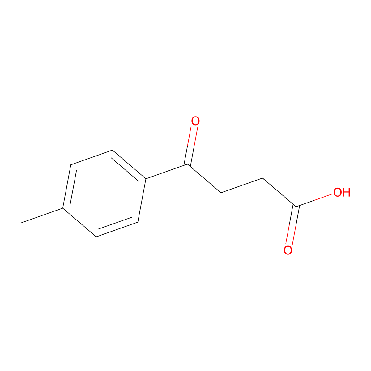 4-(4-Methylphenyl)-4-oxobutanoic acid molecular structure, CAS 4619-20-9